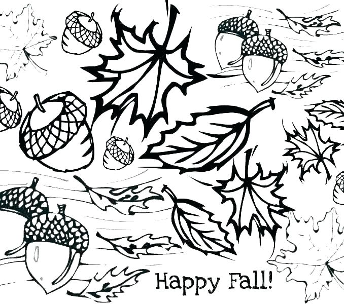 678x600 Autumn Coloring Pages