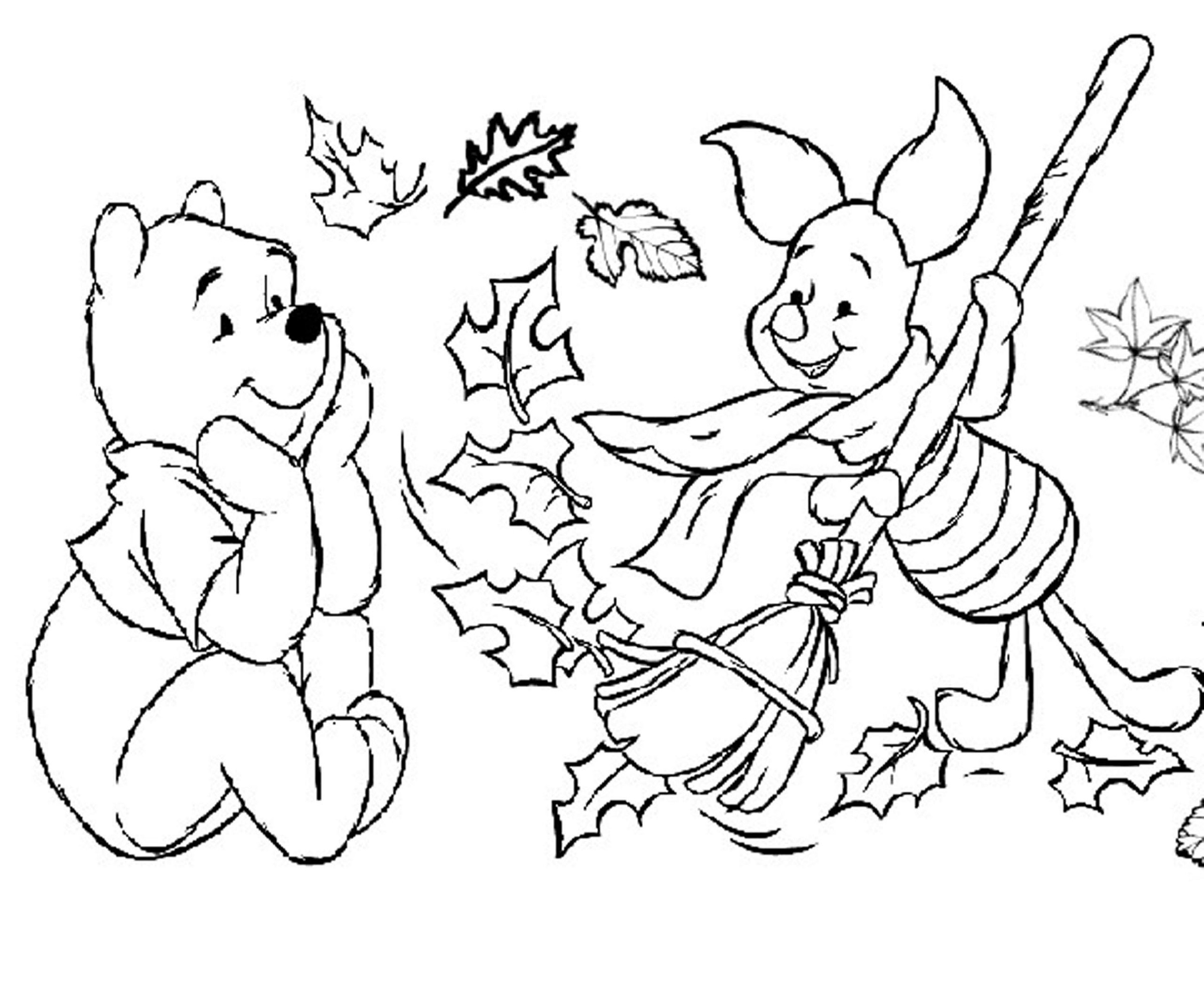 2400x2000 Fall Coloring Pages For Kindergarten Learning Printable