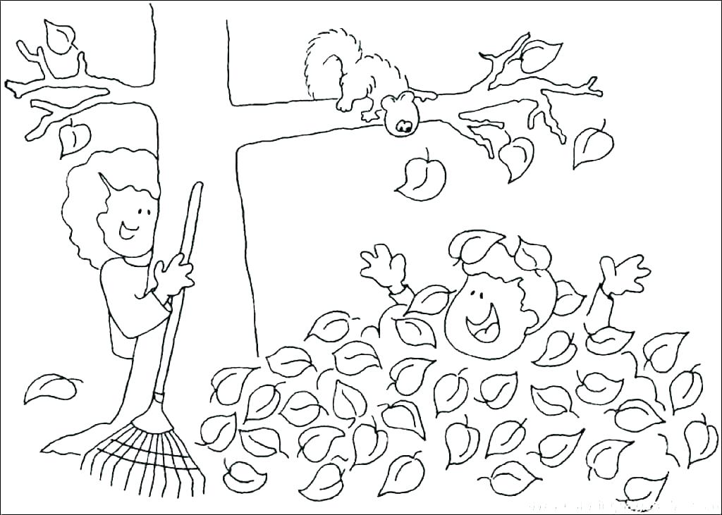 1024x731 Free Coloring Pages Fall Autumn Coloring Pages Fall Tree Leaf