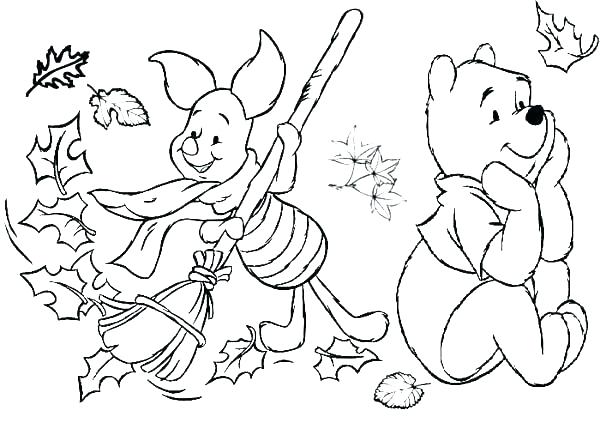 600x429 Coloring Pictures For Fall Fall Tree Coloring Page Preschool Fall