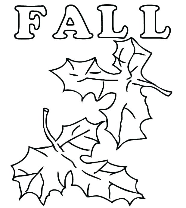 618x690 Autumn Leaves Coloring Pages Free Icontent