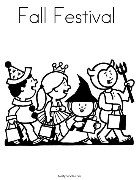 468x605 Fall Festival Coloring Page
