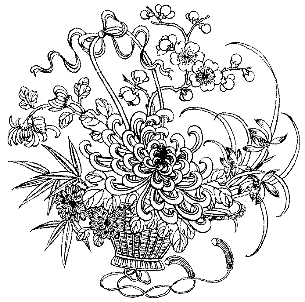 1000x989 Free Flower Coloring Pages For Adults Join My Grown Up Coloring
