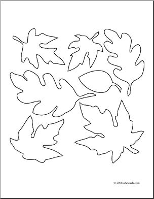 304x392 Clip Art Fall Leaves