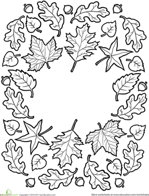 301x396 Fall Mandala Worksheet