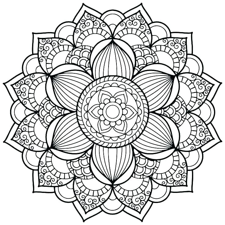 736x736 Autumn Mandala Coloring Pages Online Throughout Mandalas