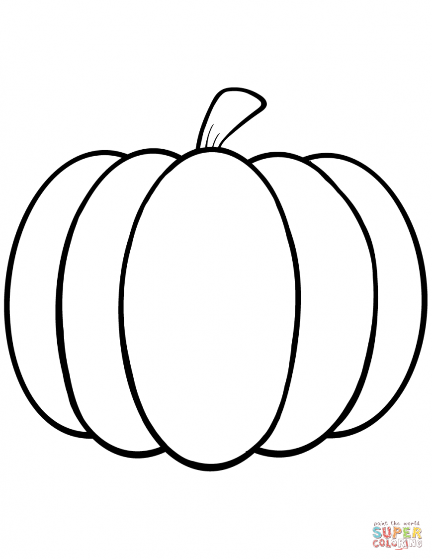 869x1124 Printable Pumpkin Coloring Pages Photo Design Colouring Free Fall