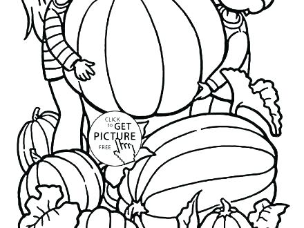 440x330 Pumpkin Coloring Pages