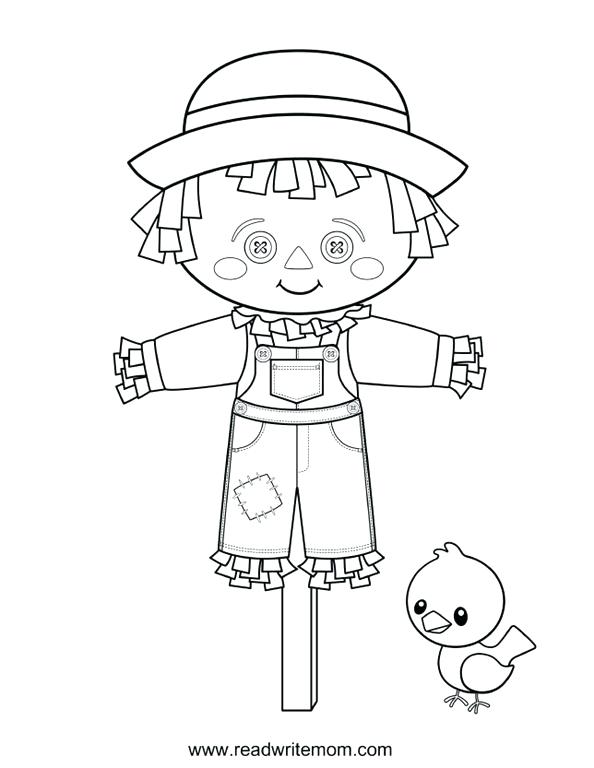 594x768 Scarecrow Coloring Page Scarecrow Coloring Pages To Color Online