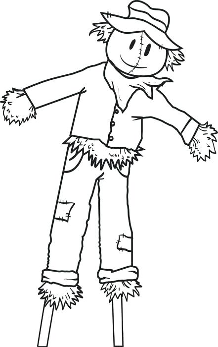 441x700 Scarecrow Coloring Pages Printable Scarecrow Coloring Pages Print