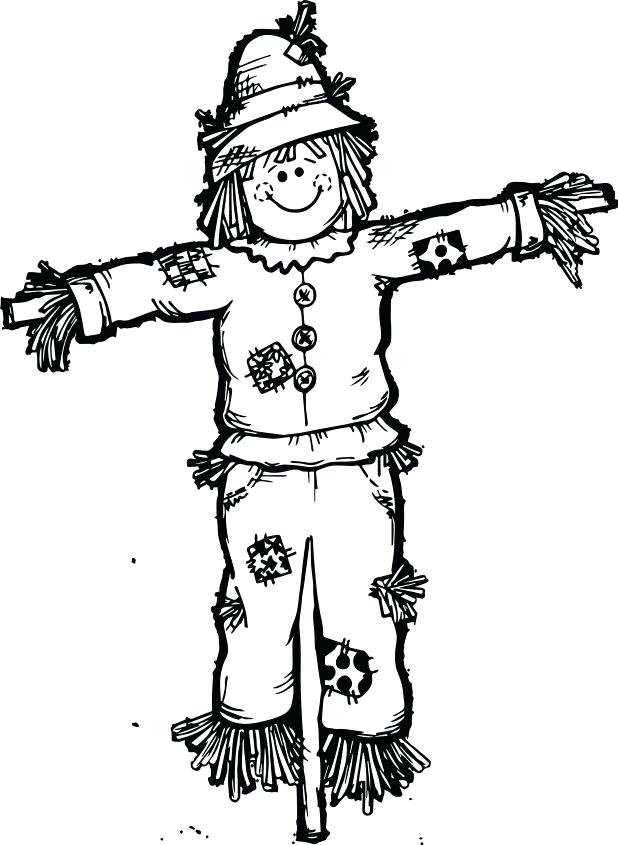 618x845 Scarecrow Coloring Pages