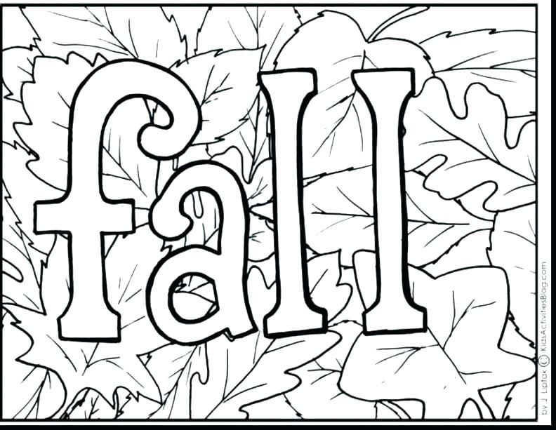 792x613 Fall Leaves Coloring Sheets Dry Leaves In Fall Season Coloring