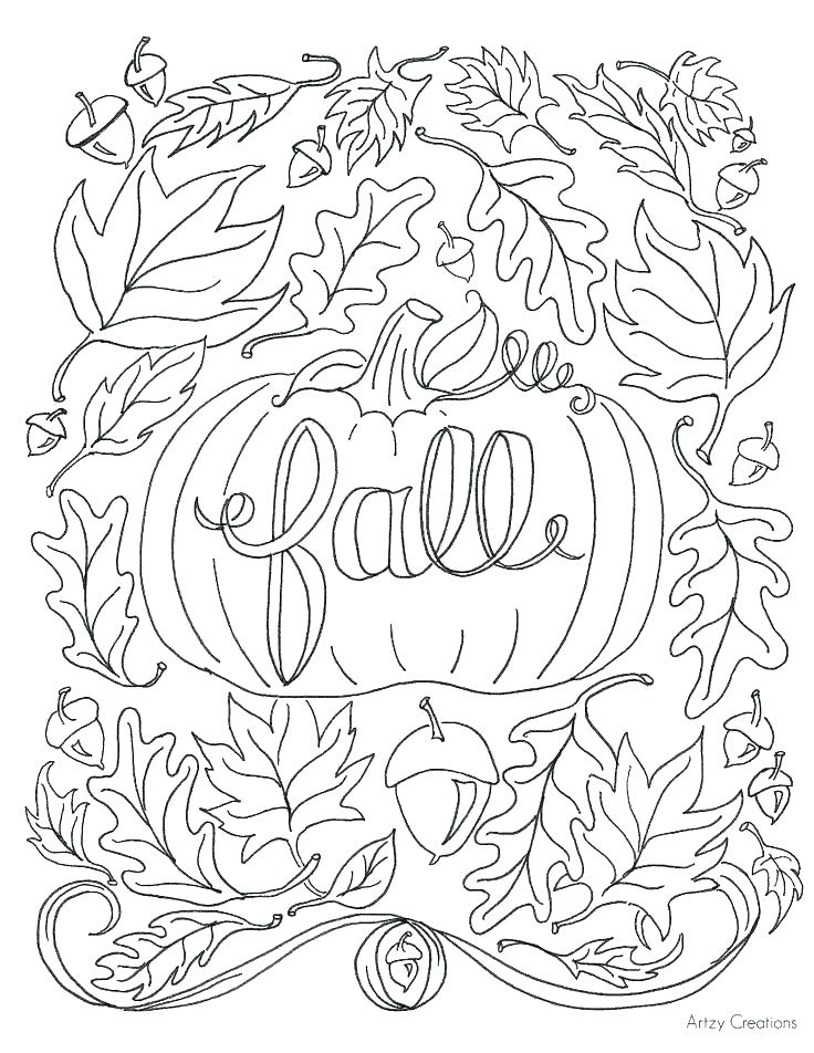 736x952 Free Printable Fall Themed Coloring Pages