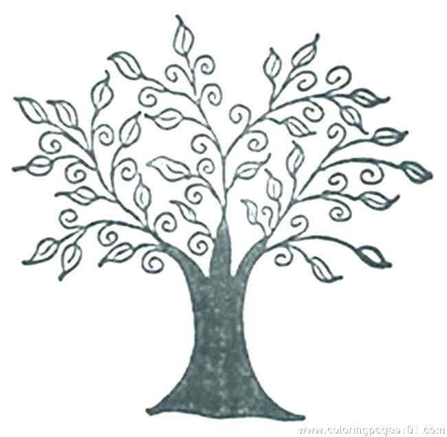 650x636 Fall Tree Coloring Page Luxury Tree Coloring Pages For Lovely