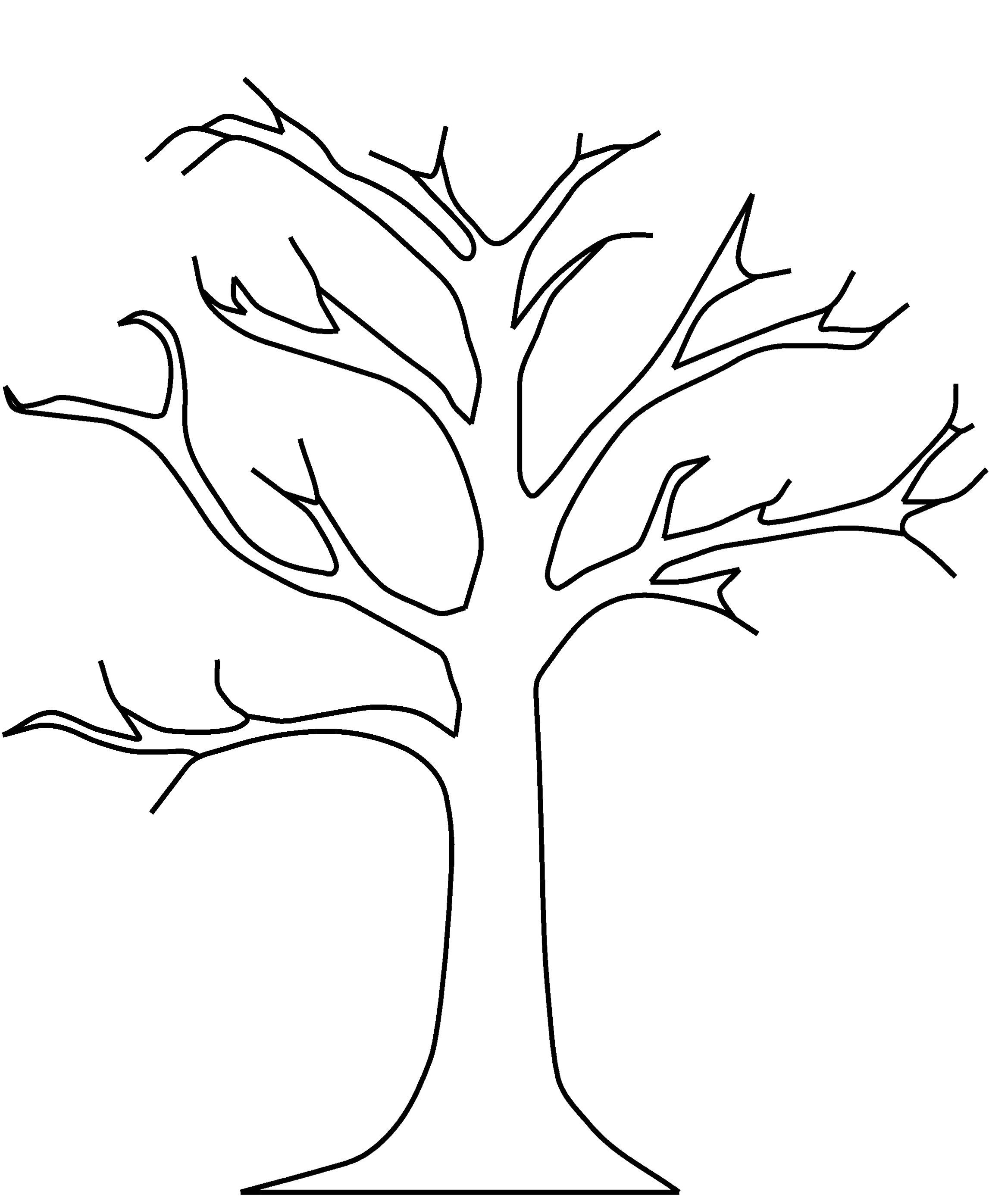 2294x2794 Tree Coloring Pages