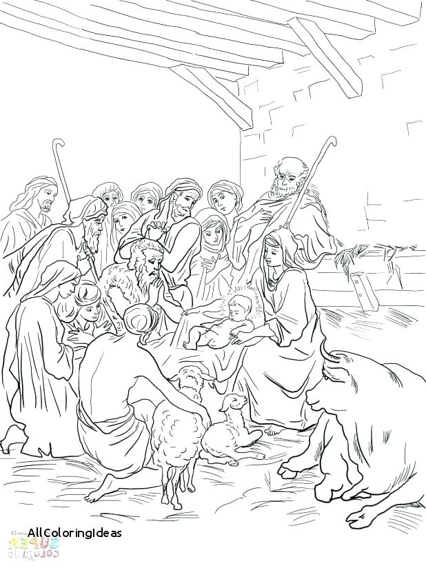 618x824 Holy Family Coloring Pages Saint Seated In The Creche Coloring
