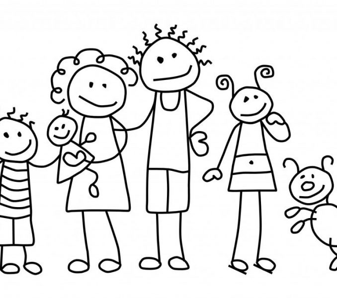 Family Coloring Pages at GetDrawings | Free download