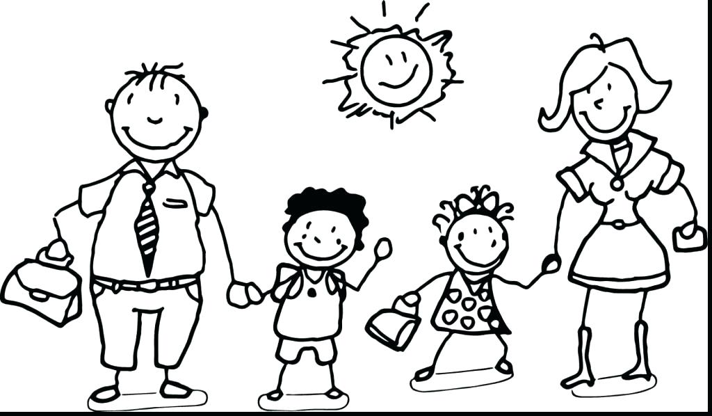 1024x598 My Family Coloring Pages