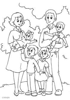 236x333 Family Coloring Pages Printable