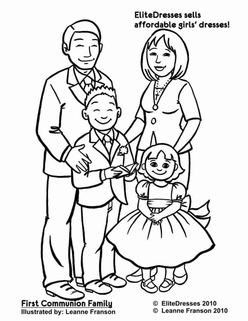 791x1024 Peppa Pig S Family Coloring Page Free Printable Pages Showy
