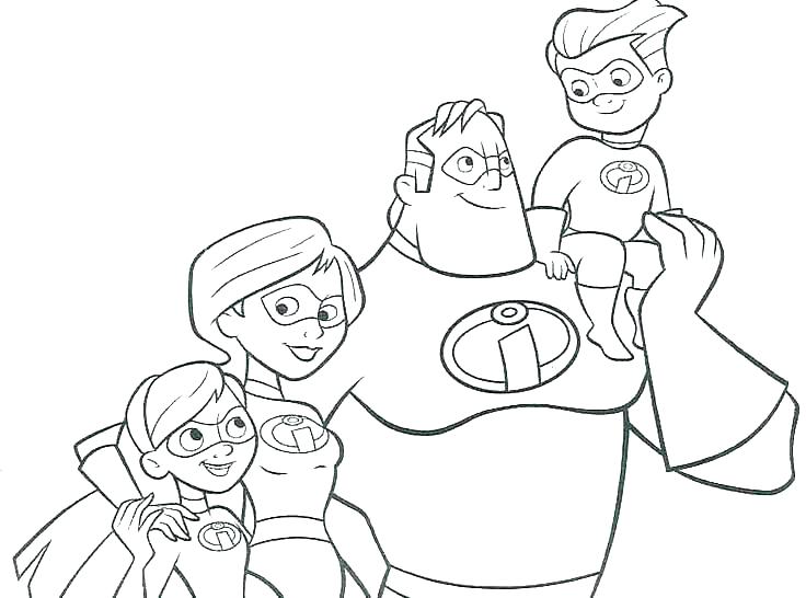 736x546 Family Coloring Pages