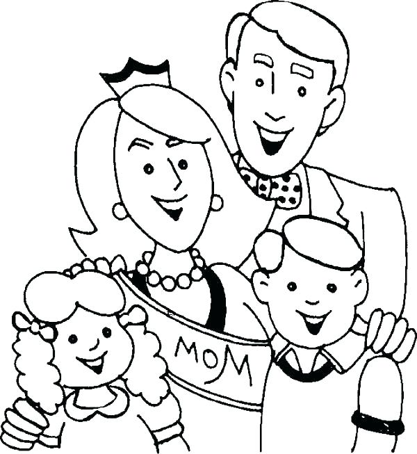 600x653 Family Coloring Pages Inspirational Family Coloring Pages