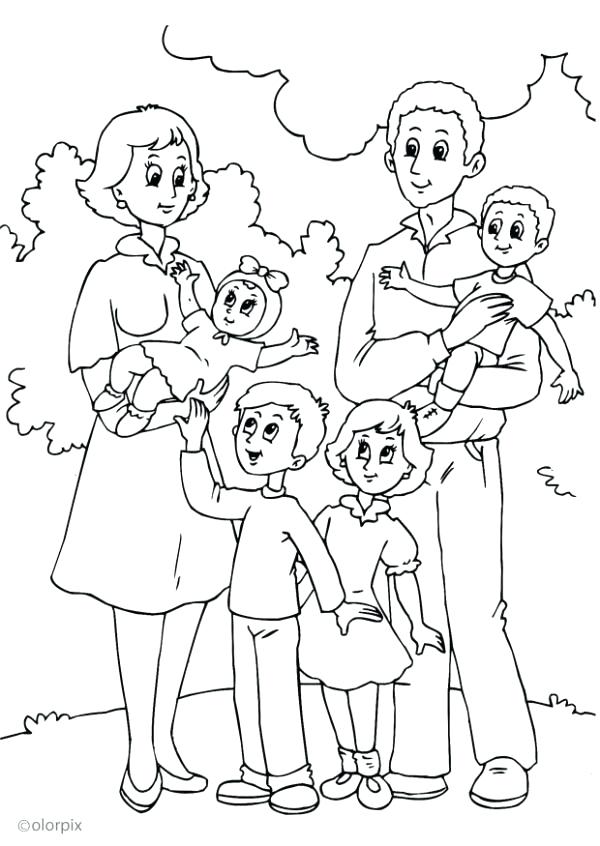 Family Coloring Pages Free Printable at GetDrawings | Free download