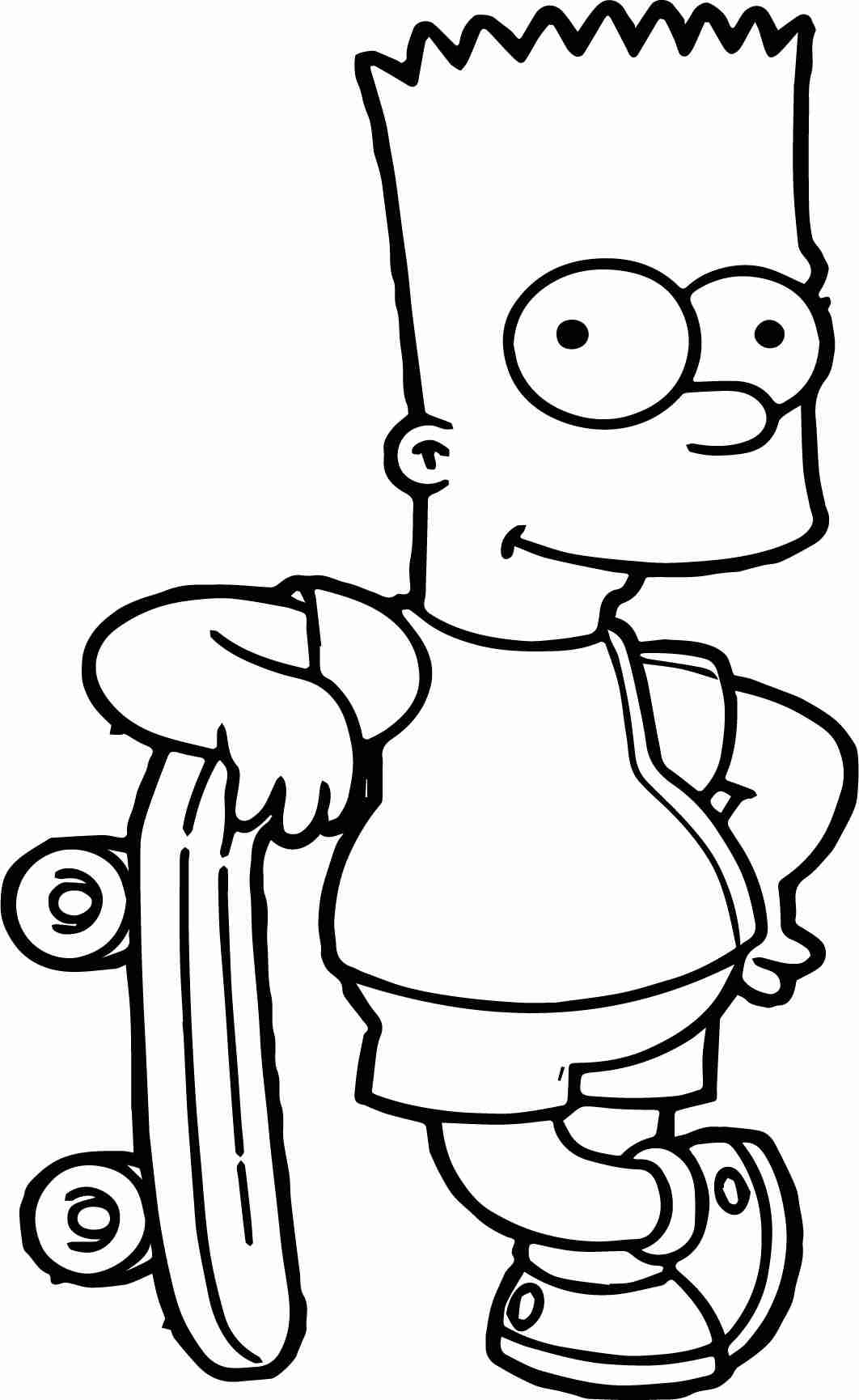 1062x1730 The Simpsons Coloring Pages Free Printable Bebo General Family
