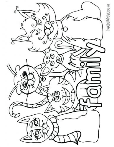387x500 Coloring Pages Family Coloring Pages Awesome My For Kids