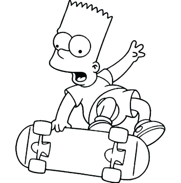 618x625 Coloring Pages Simpsons Homer Coloring Pages Printable