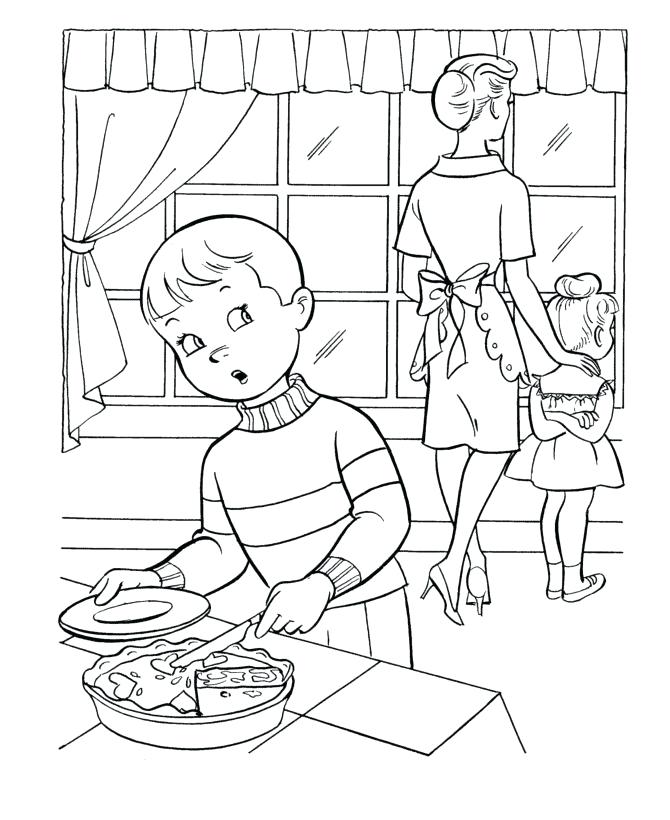 670x820 Honesty Coloring Page Thanksgiving Dinner Coloring Page Sheets Boy