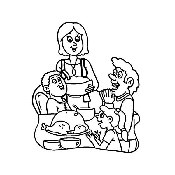600x600 Thanksgiving Day Around The World Coloring Page