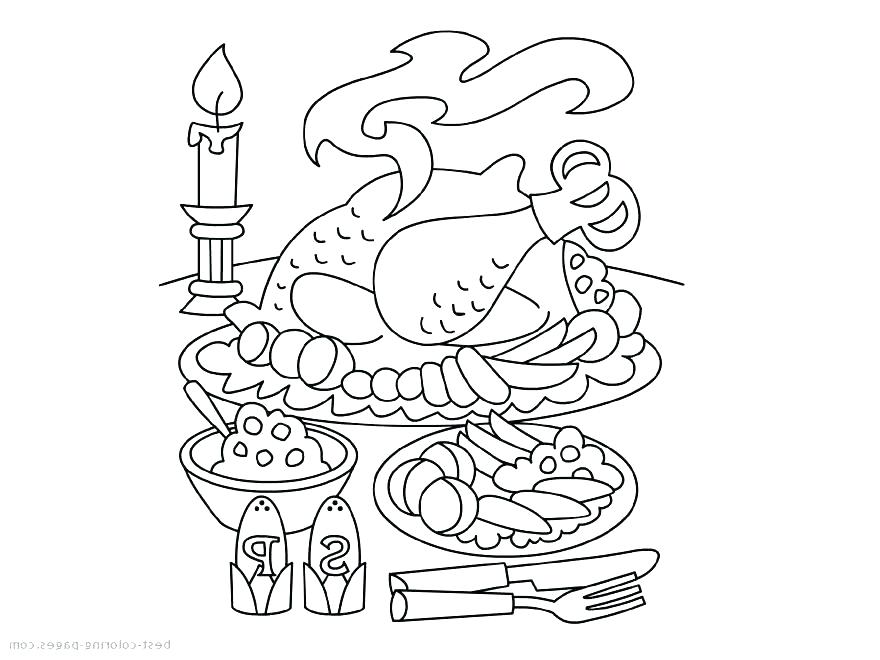 880x660 Thanksgiving Dinner Coloring Pages Coloring Pages Thanksgiving