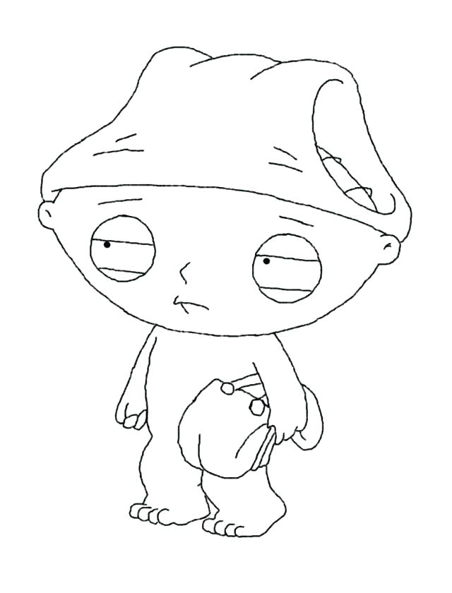 640x840 Free Printable Family Guy Colouring Pages