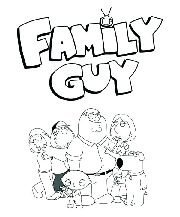 600x720 Coloring Pages Family Guy Family Guy Coloring Pages Griffin