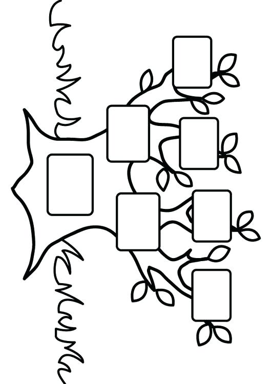 531x750 Family Tree Coloring Page Coloring Page Empty Family Tree Coloring