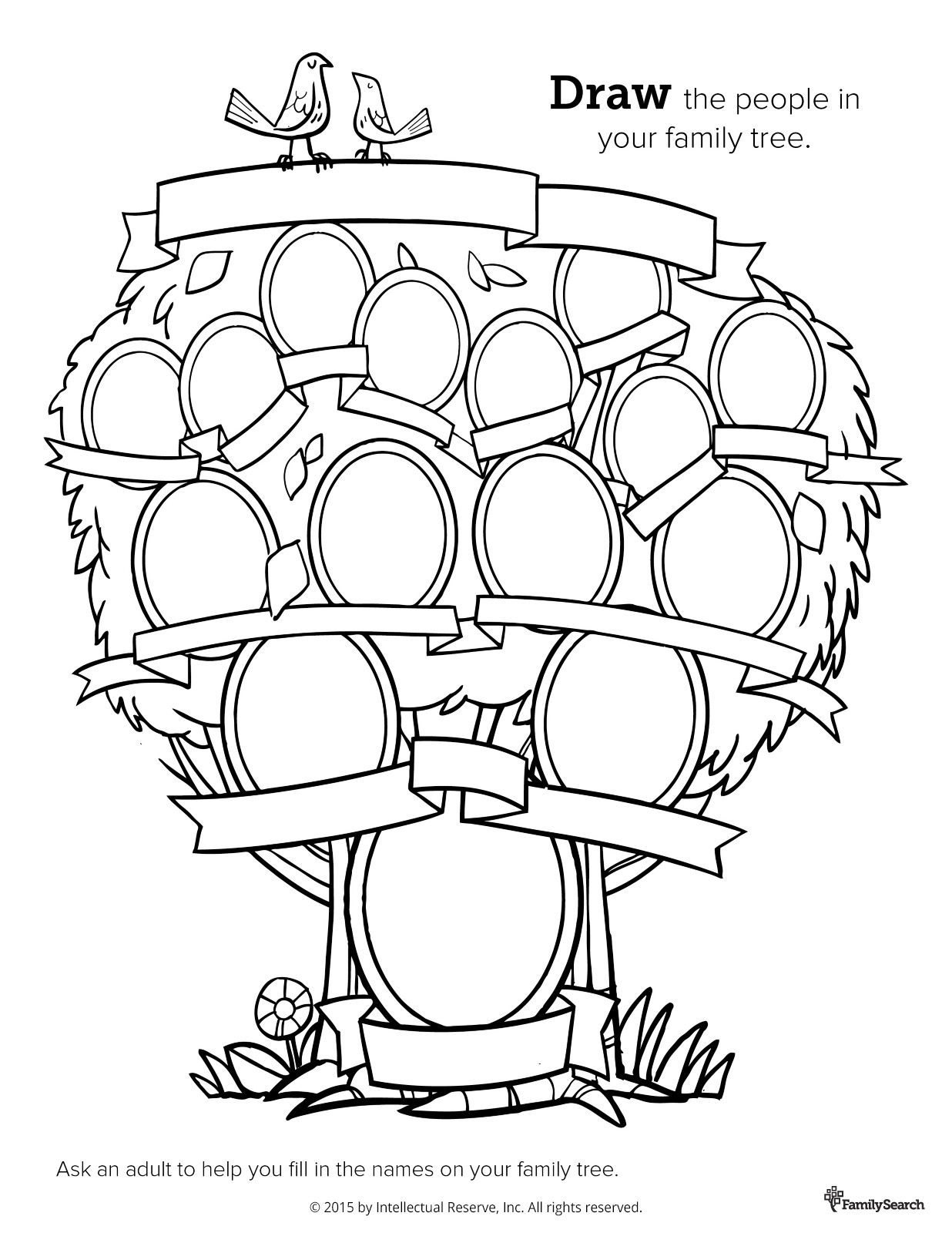 1236x1600 Family History Coloring Cute Family Tree Coloring Pages Printable