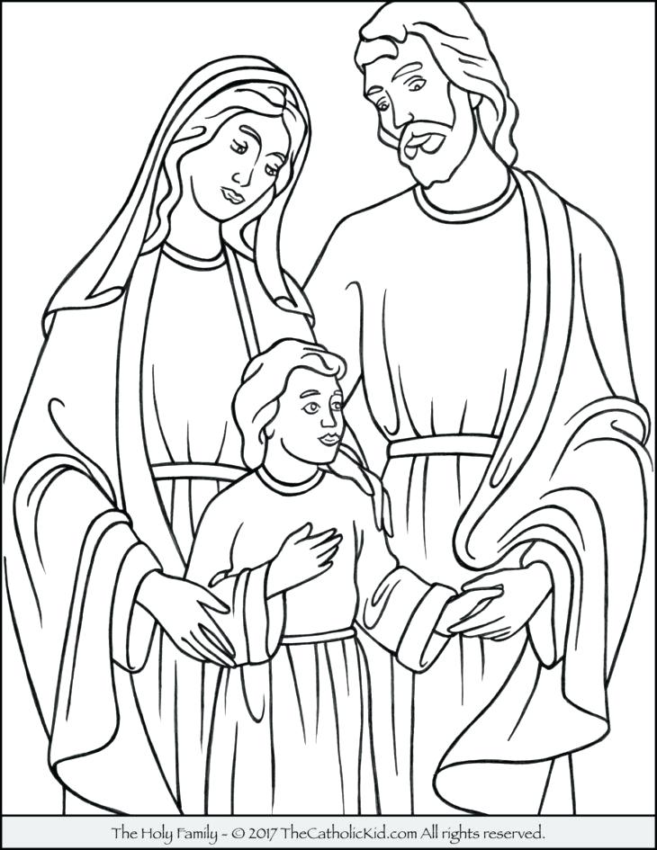 730x945 Coloring Pages Family Holy Family Coloring Page Coloring Pages