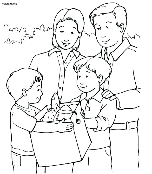 631x725 Family Coloring Pages Family Coloring Book Pages For Kids