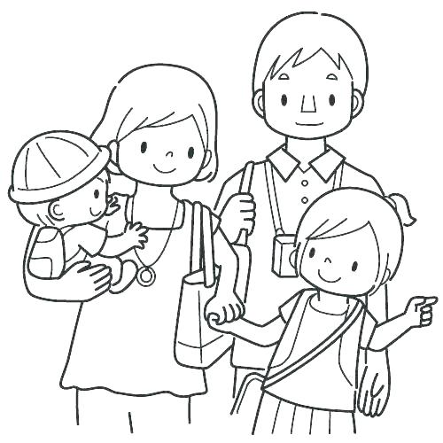 500x500 Family Coloring Pages Printable Coloring Pages For Family Lovely