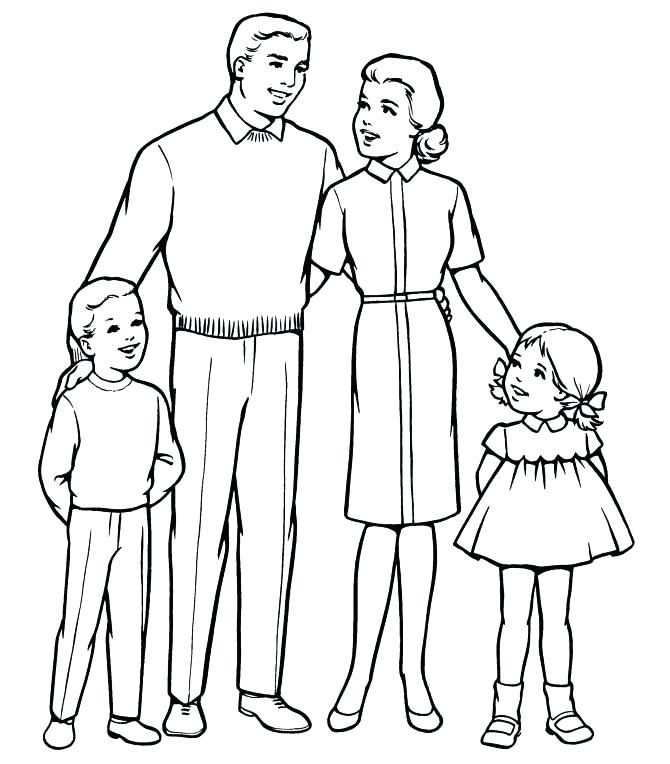 670x764 Family Coloring Pages Family Coloring Page Family Coloring Pages