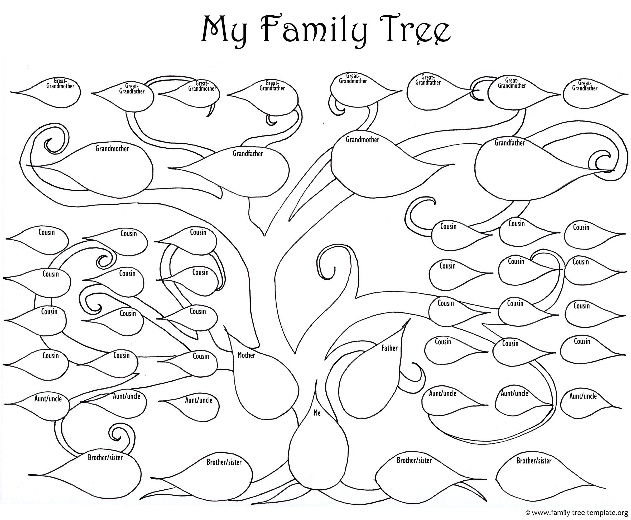 2393x1969 Coloring Family Tree Coloring Pages