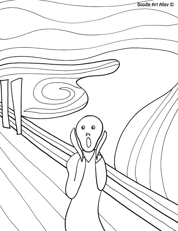618x800 Idea Famous Artists Coloring Pages And Picture Famous Art