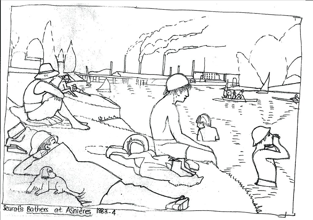 1024x721 Artist Coloring Pages Good Famous Artist Coloring Pages Wall