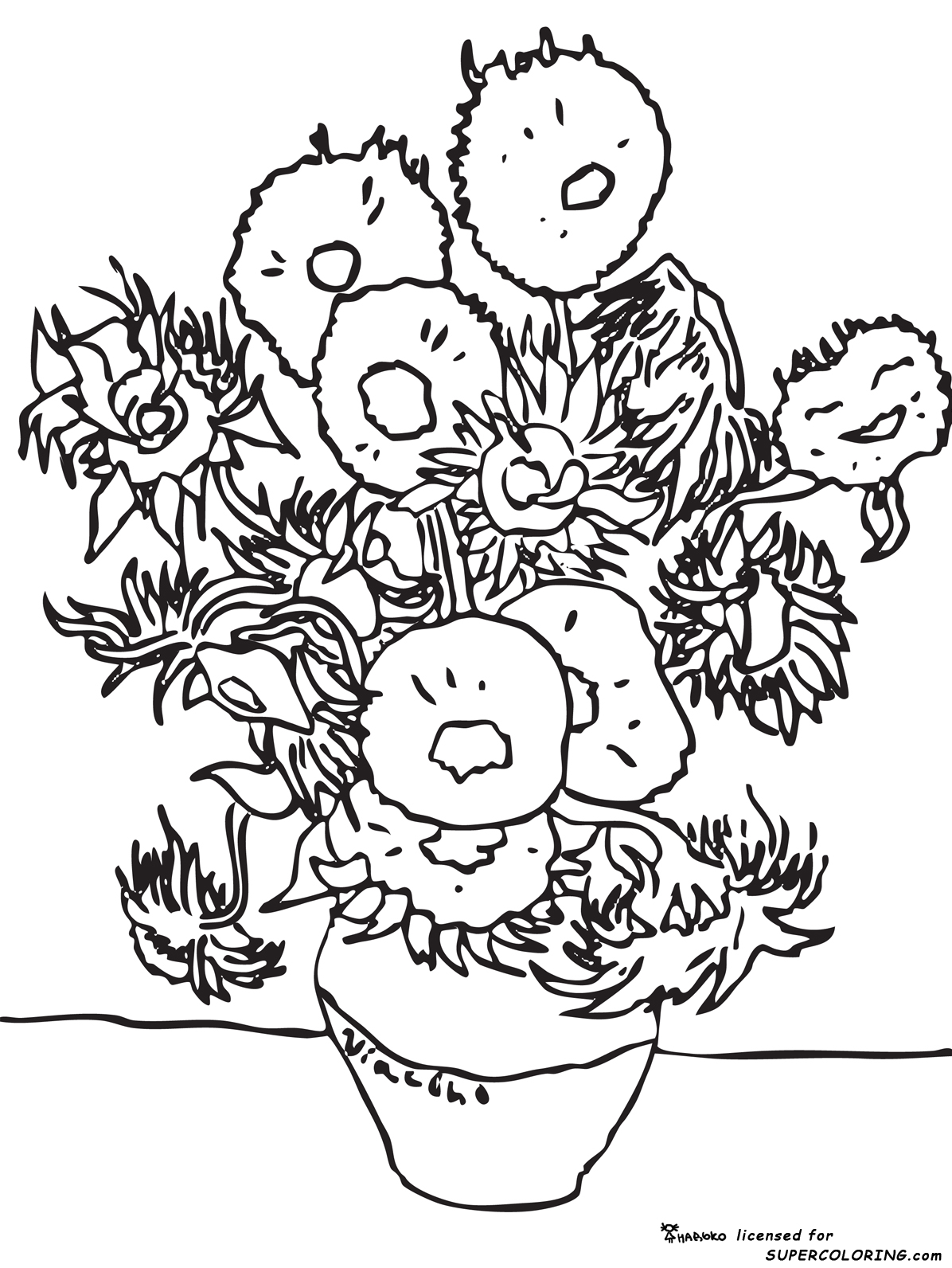 1196x1592 Art Famous Artist Coloring Pages