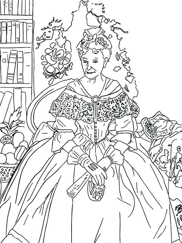 600x800 Artist Coloring Pages Famous Artist Coloring Pages The Queen