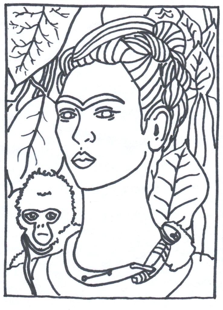 738x1024 Famous Artists Coloring Pages Coloring Pages Famous Artist
