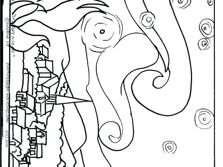 440x330 Famous Art Coloring Pages