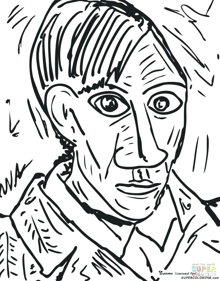 728x927 Famous Artists Coloring Pages Famous Paintings Free Coloring