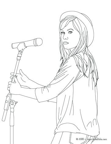 364x470 Demi Lovato Coloring Pages Coloring Pages With Hat Selena Gomez